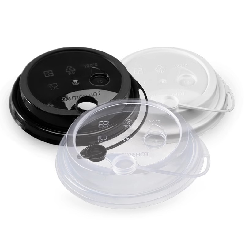 Leakproof 90 mm Plastic Injection Lid Plastic Cap for Milk Tea Cup Lid Coffee Cup Lid