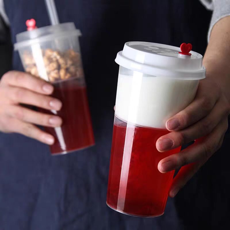 Disposable  Caliber Milk Tea Injection Molded Lid Disposable Coffee Juice Cup PP Lid Cover