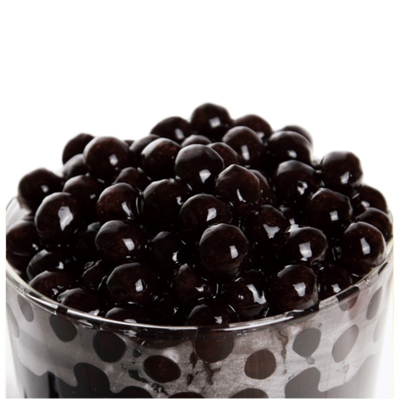 Wholesale  1kg Boba Tapioca Pearl Bubble Tea Pearls Milktea Supplies Black Sugar Boba Pearls for Milk Tea  Bubble Tea Ingredien