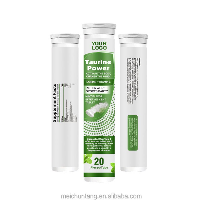 Effervescent Tablets Supplier - Mint Flavor Taurine Vitamin C B