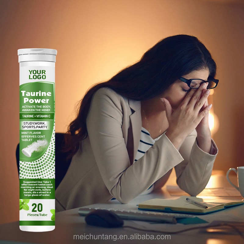 Taurine Tablets Supplier - OEM 100mg Mint Flavor Vitamin C