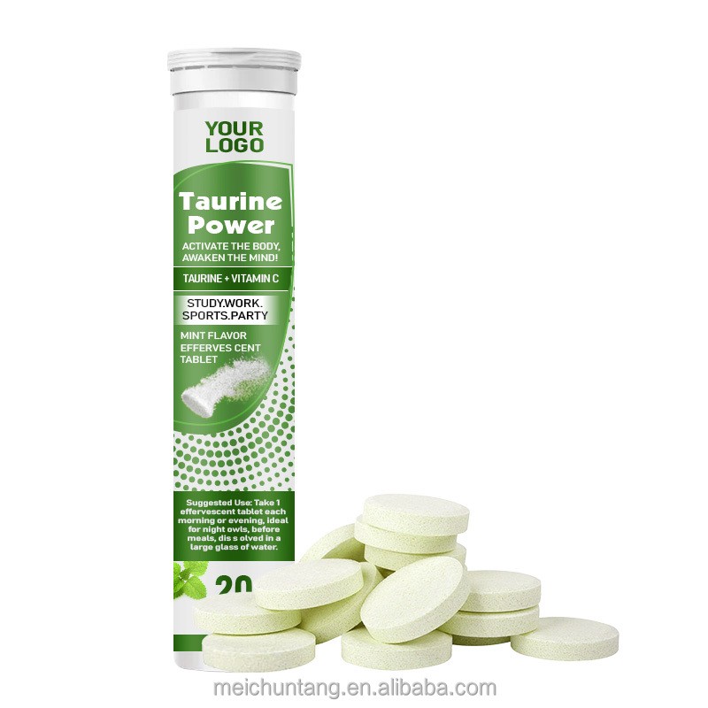 Effervescent Tablets Supplier - Mint Flavor Taurine Vitamin C B