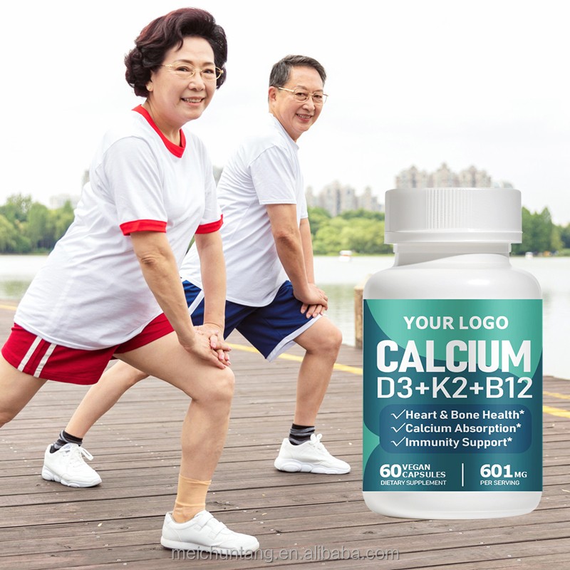 Calcium Capsules Supplier - Private Label D3 B12 K2 Children Bone