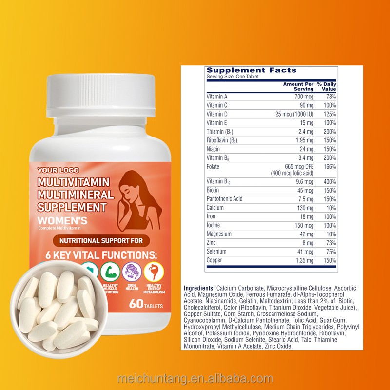 Women's Multivitamin Supplier - OEM Daily Whole Food Vitamin C