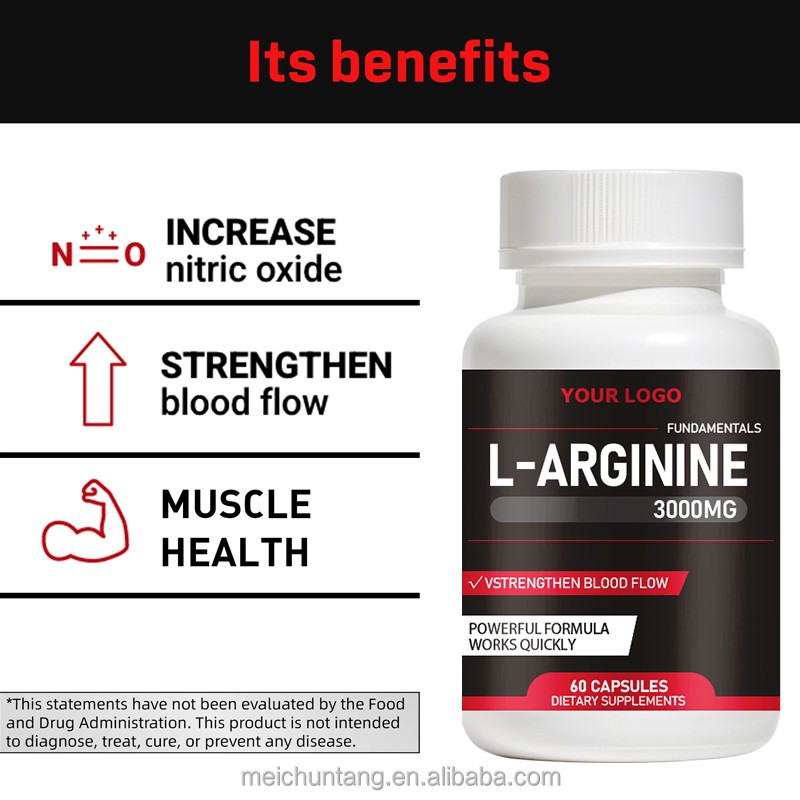 L-Arginine Capsules Factory - OEM Sport Supplements 500/1000 mg