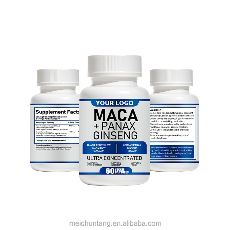 Maca Ginseng Capsules Supplier - Powerful Adult Tonic Energy Support