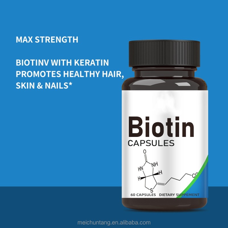 Biotin Capsules Supplier - Private Label 60-Capsule Vegan 5000 Mcg