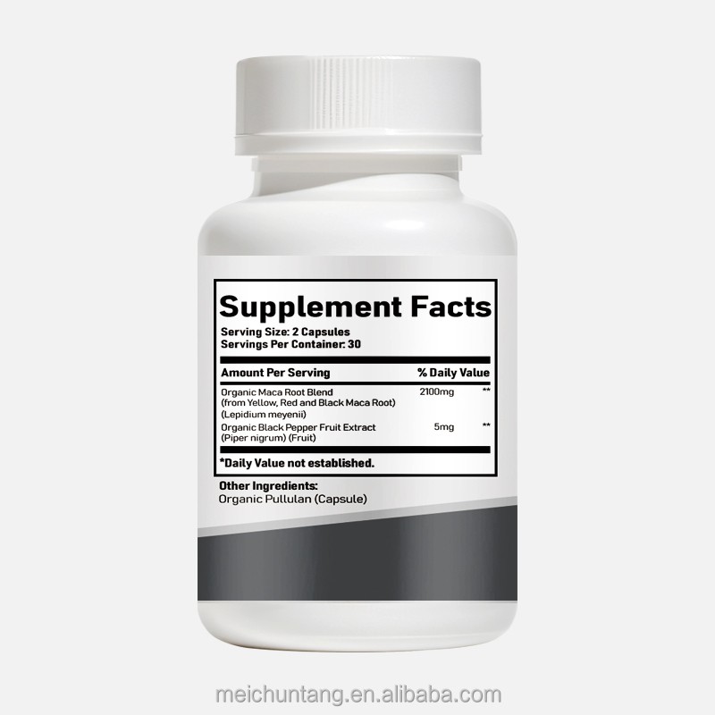 Maca Root Capsules Factory - OEM Adult Herbal Enhance Function