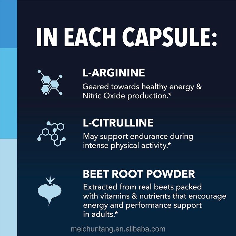 L-Arginine Blend Capsules Supplier - Vegan Non-GMO Nitric Oxide