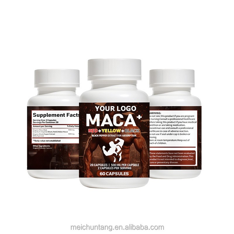 Maca Ginseng Capsules Factory - OEM Boots Man Health Energy