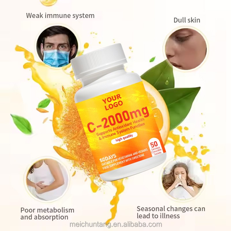 Vitamin C Tablets Factory - OEM Healthcare Skin Whitening 1000mg