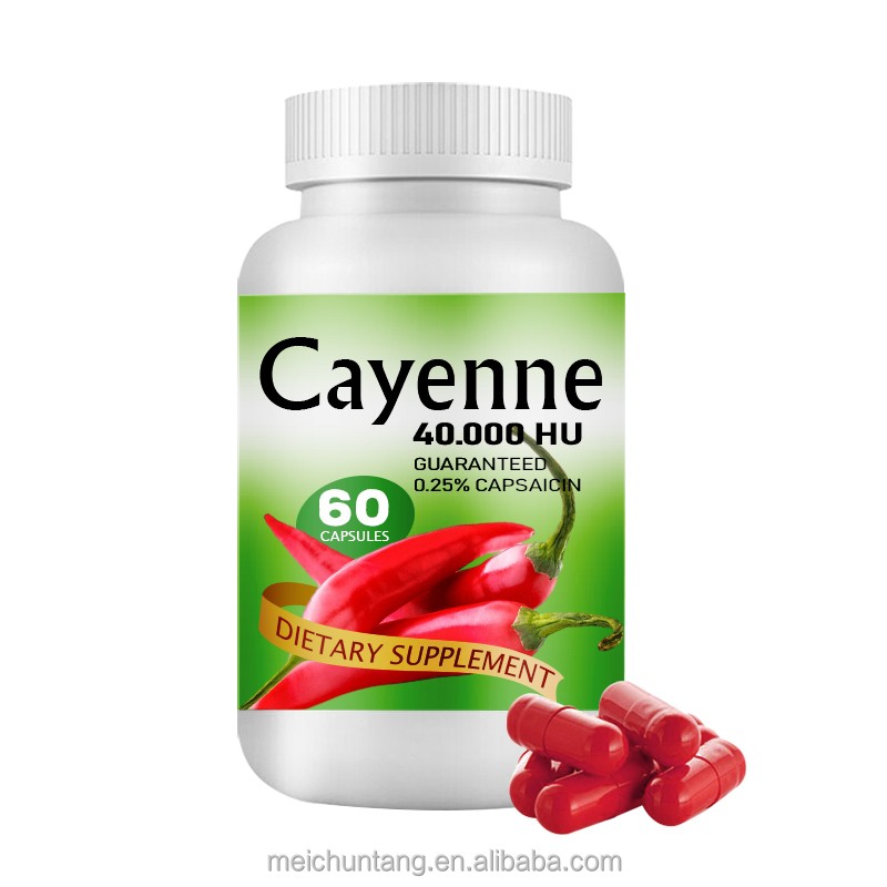 Cayenne Pepper Capsules Supplier - OEM 450mg Natural Veggie Immune