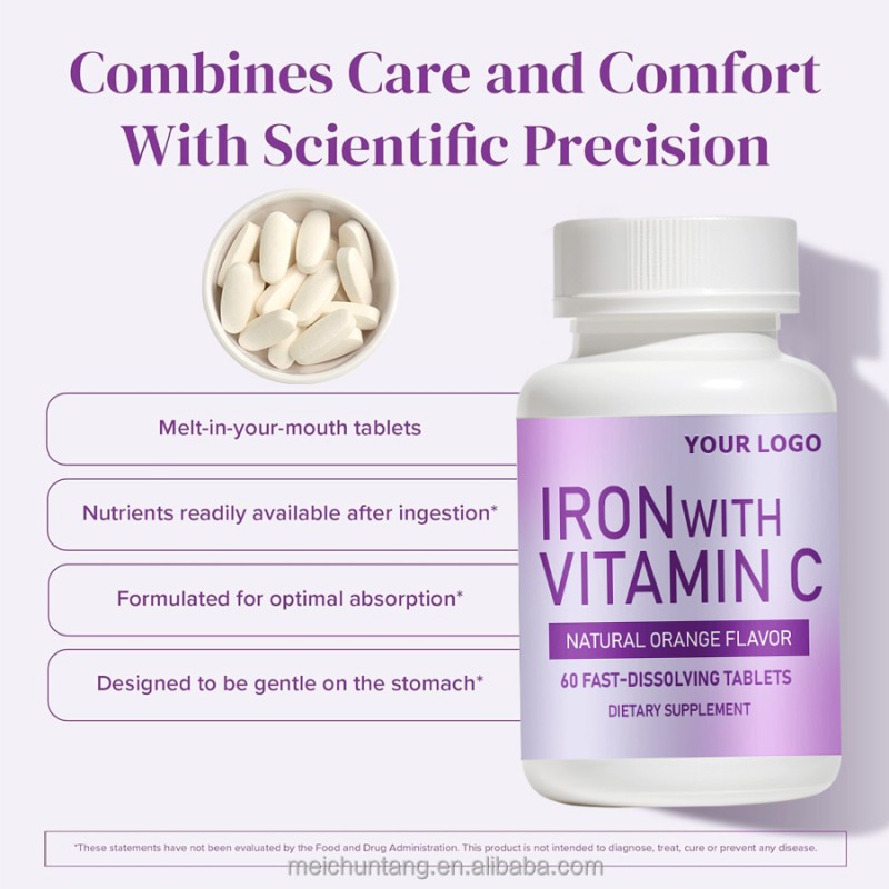 Iron Tablets Supplier - Private Label 54Mg Energy Booster Focus