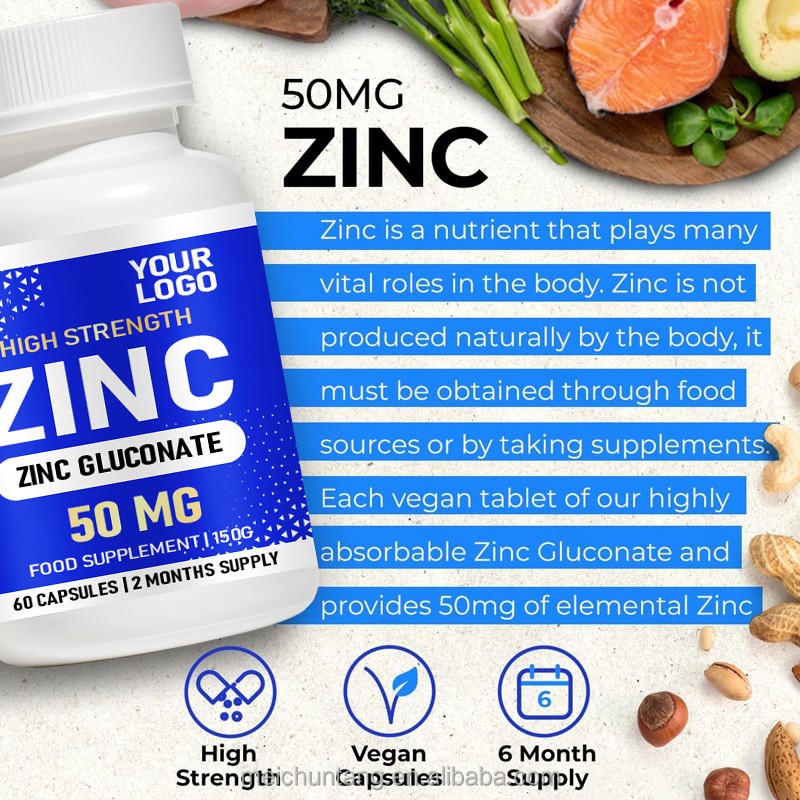Zinc Gluconate Capsules Manufacturer - OEM ODM Essential Mineral