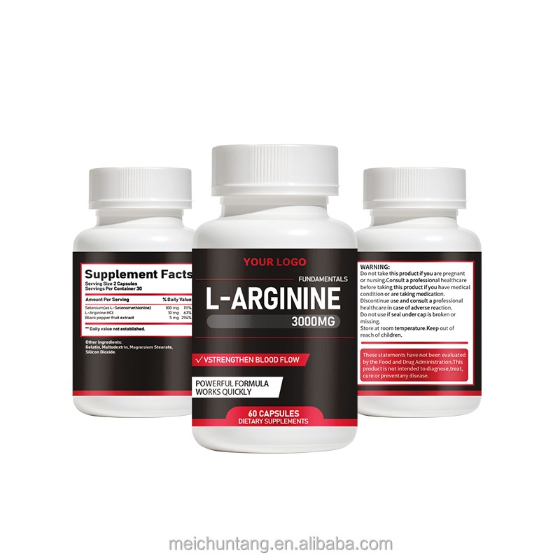 L-Arginine Capsules Factory - OEM Sport Supplements 500/1000 mg