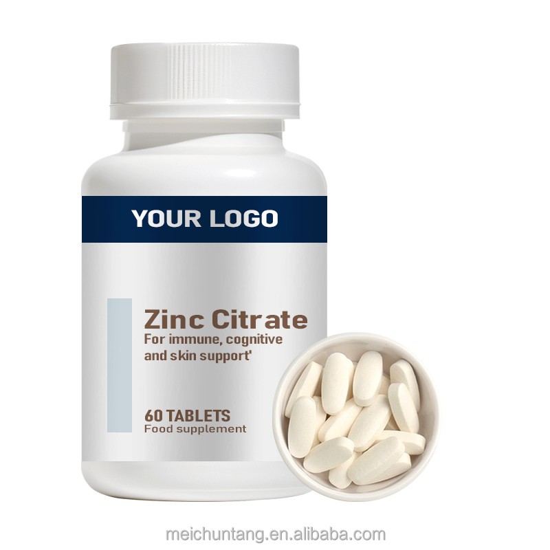 Zinc Citrate Tablets Factory - 60 Tablets Immune Function Enzyme