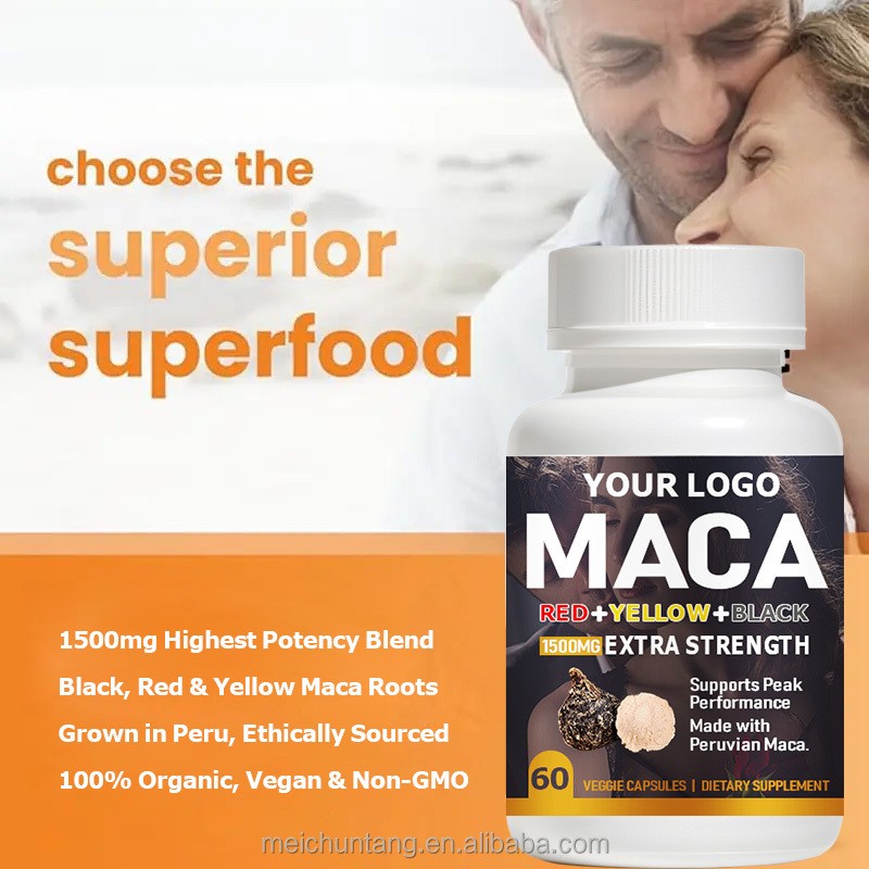Black Maca Capsules Supplier - Strong Man Herbal Supplements for Men