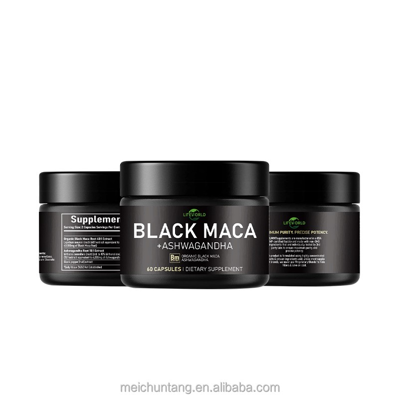 Black Maca Capsules Manufacturer - Private Label Male Health BioPerine
