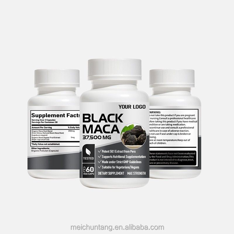 Black Maca Capsules Supplier - 20000 mg Male Strength Pills
