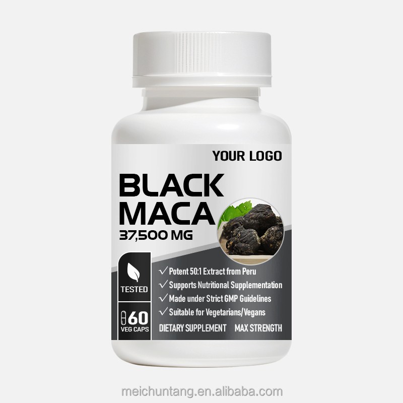 Black Maca Capsules Supplier - Custom Private Label Male Strength