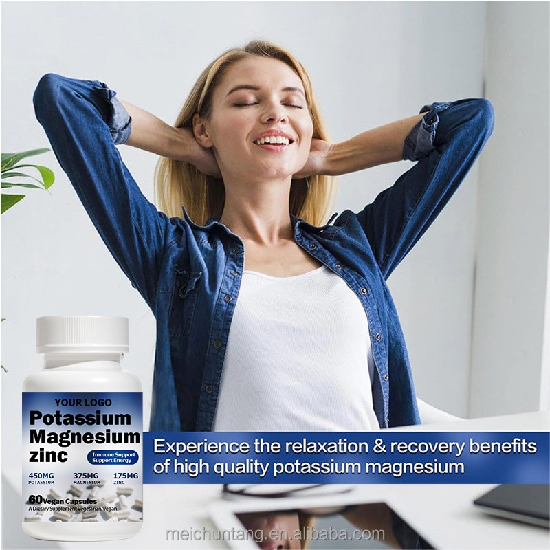 Potassium Magnesium Capsules Manufacturer - Vegan Sleep Quality Immune