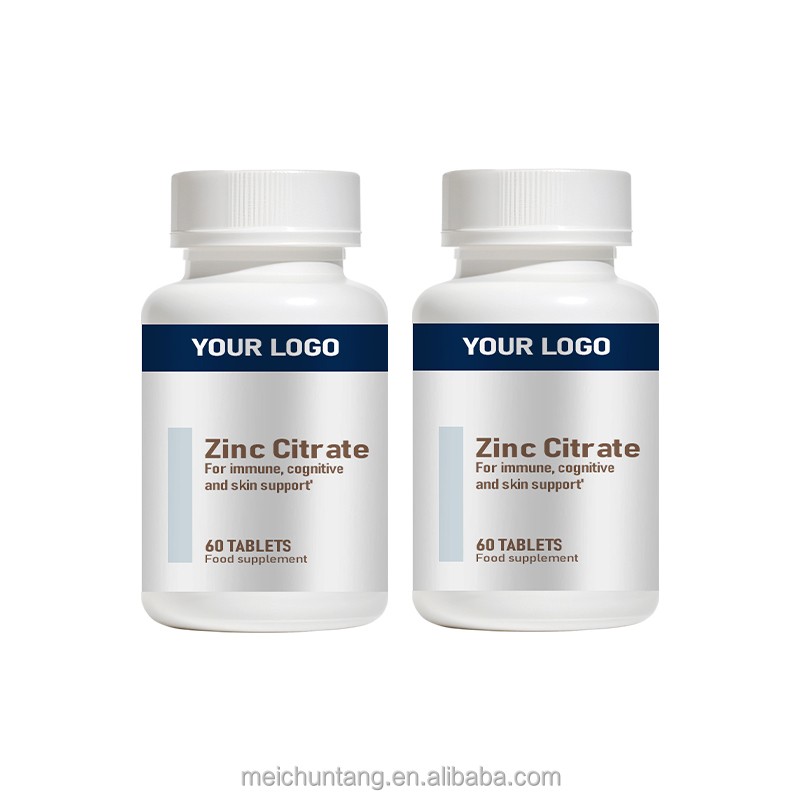 Zinc Citrate Tablets Factory - 60 Tablets Immune Function Enzyme
