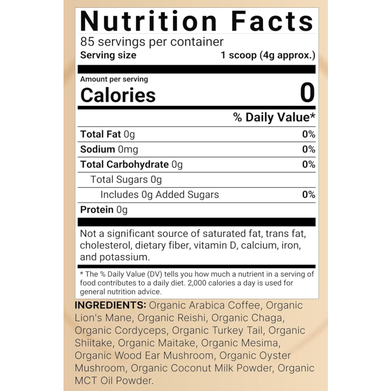 Mushroom Coffee Powder Factory - OEM Pure Organic Private Label Men