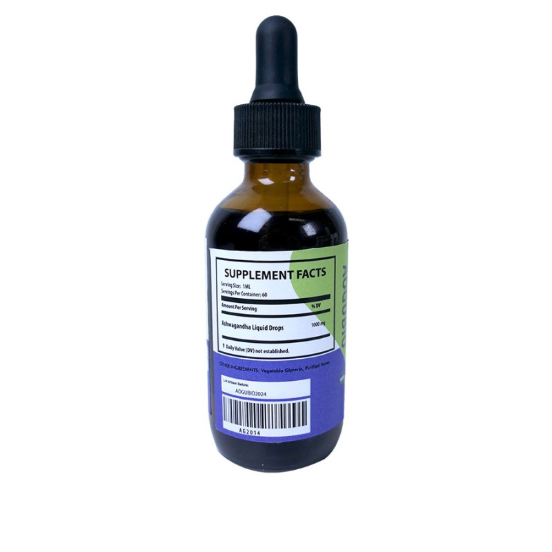 Ashwagandha Liquid Drops Factory - OEM Private Label Organic Supplement