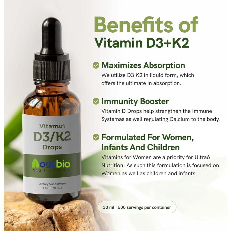 Vitamin D3 K2 Liquid Factory - Hot Sale Private Label Fast Absorbing