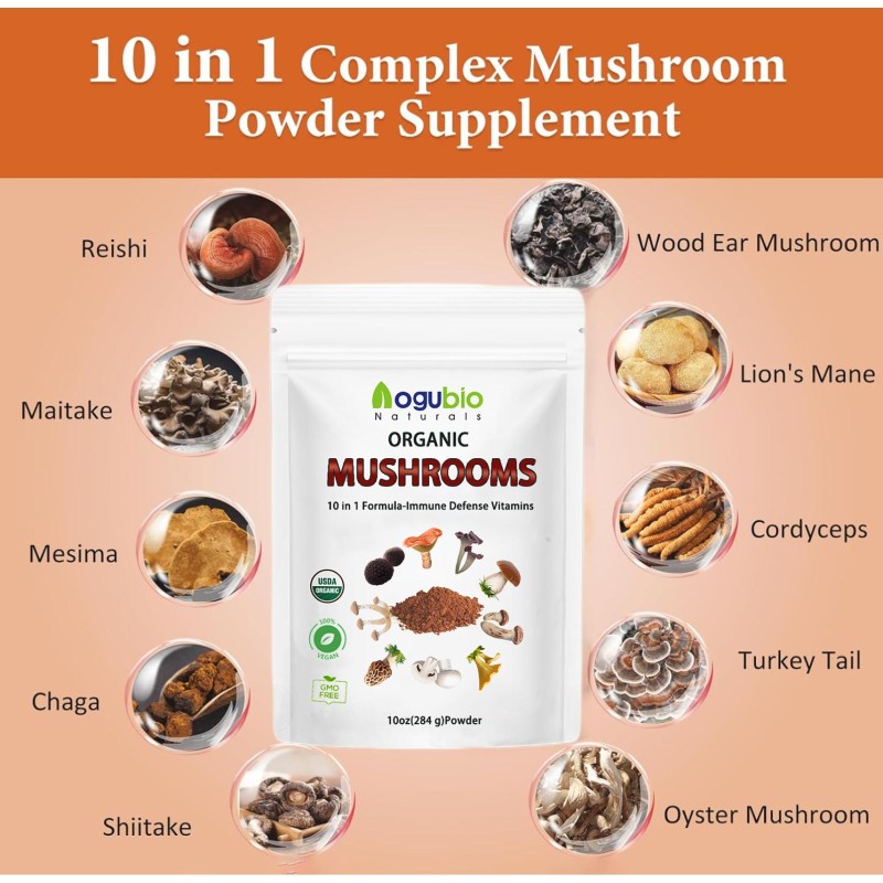Mushroom Coffee Powder Manufacturer - 8 in 1 Instant Organic Private Label