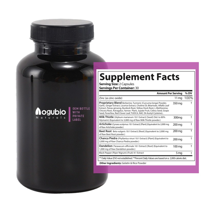 Liver Health Capsules Manufacturer - Milk Thistle Dandelion Turmeric