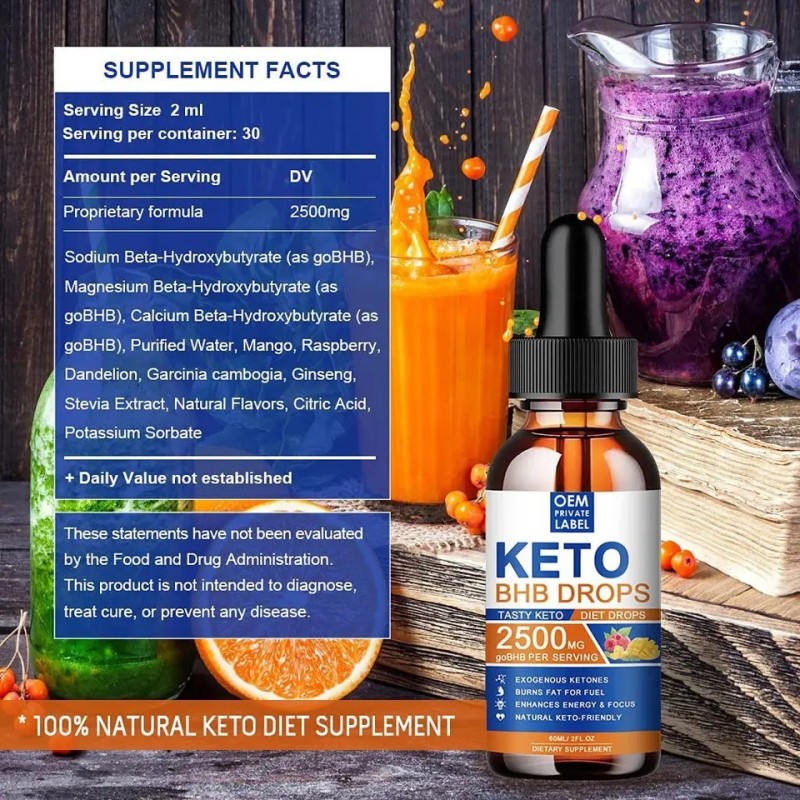 BHB Keto Drops Supplier - Customized Fat Burning Slim Health