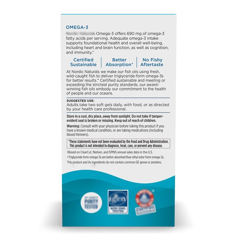 Omega-3 Soft Gels Supplier - Private Label 690 Mg Immune Brain