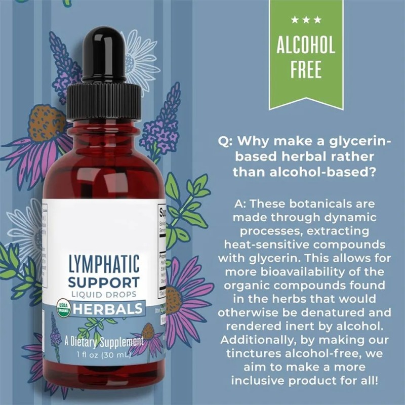 Lymphatic Drops Manufacturer - Organic Cleaning Echinacea Elderberry