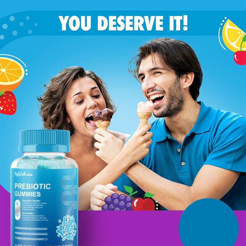 Women's Probiotic Gummies Factory - OEM with Prebiotics Vitamin Immune