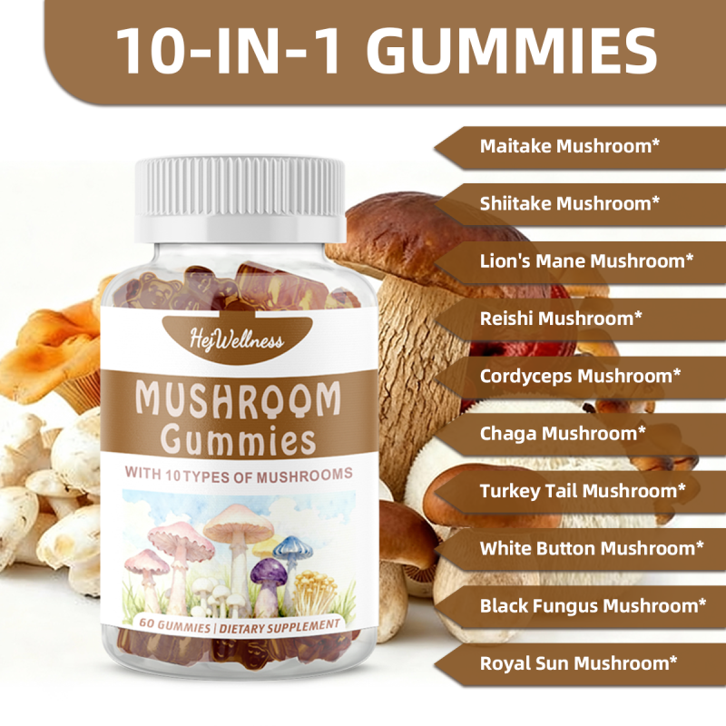 Lions Mane Gummies Manufacturer - Organic Mushroom Immune Cognitive