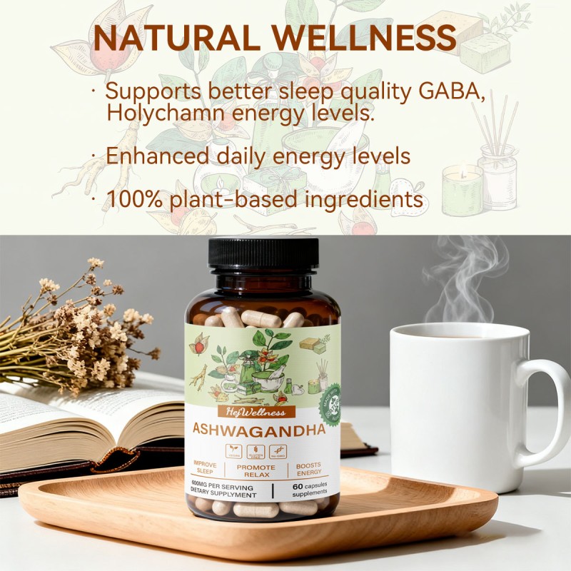 Ashwagandha Capsules Supplier - Organic Extract Sleep Energy Relax