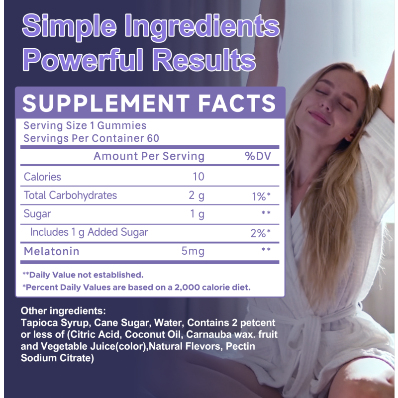 Melatonin Gummies Manufacturer - OEM Vegan Herbal Sleep Supplement