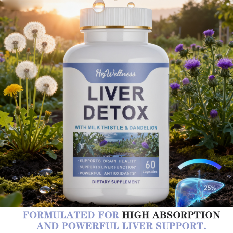 Liver Detox Capsules Factory - OEM Herbal Blend Milk Thistle