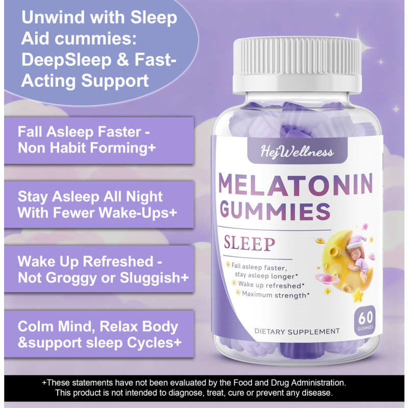 Melatonin Gummies Manufacturer - OEM Vegan Herbal Sleep Supplement