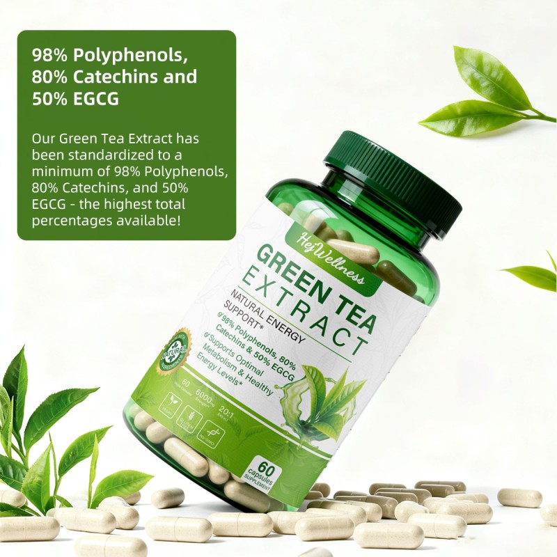 Green Tea Capsules Manufacturer - Hot Selling Private Label Antioxidant