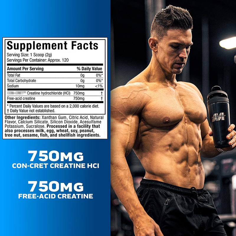 Creatine HCl Powder Factory - Boost Cell Energy Post Workout