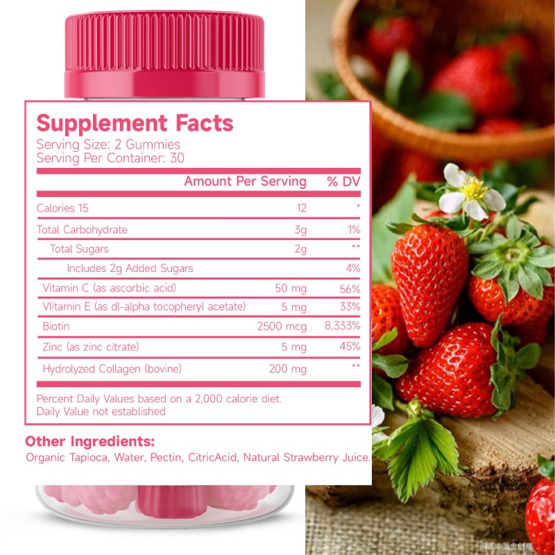 Collagen Gummies Manufacturer - Wholesale Hair Skin Nail Growth