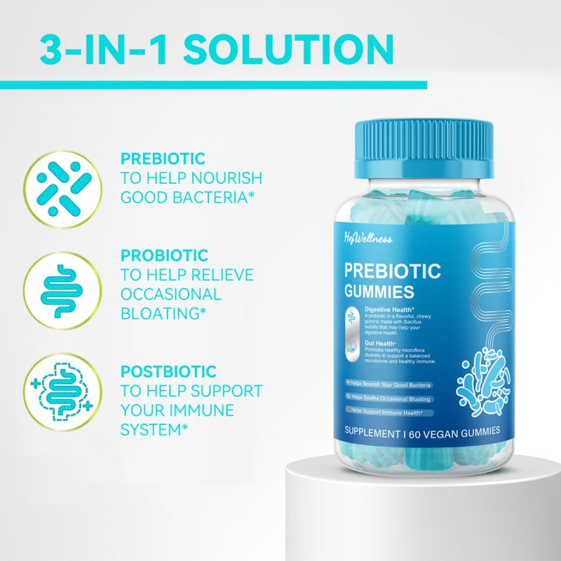 Women's Probiotic Gummies Factory - OEM with Prebiotics Vitamin Immune