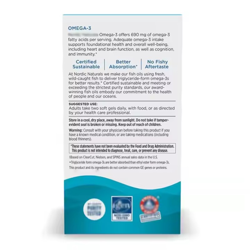 Omega-3 Soft Gels Manufacturer - Private Label Immune Brain Heart