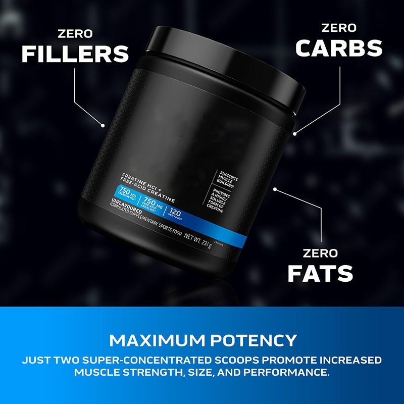 Creatine HCl Powder Factory - Boost Cell Energy Post Workout