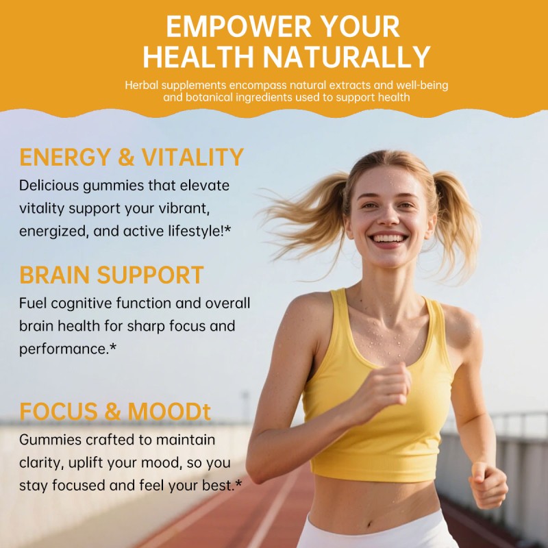 Vitamin B Gummies Manufacturer - Herbal Metabolism Boost Stress Reduction