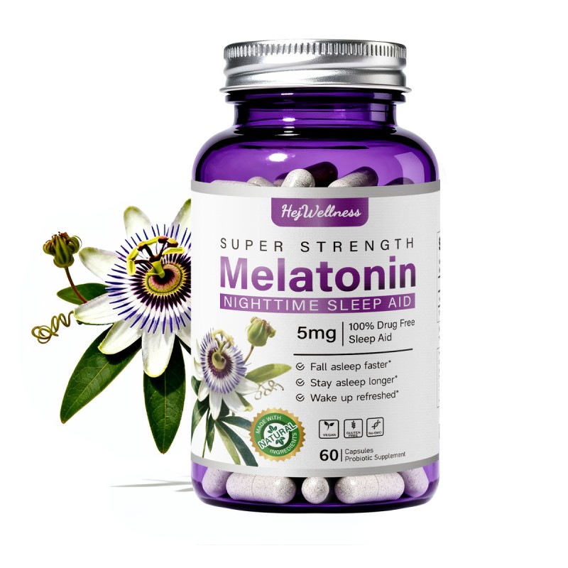 Melatonin Capsules Manufacturer - Hot Selling 60 Capsules Herbal