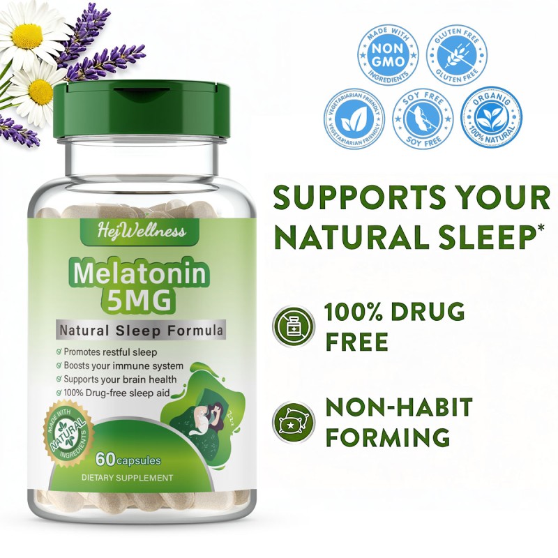 Sleep Capsules Supplier - Custom Vegan Melatonin Faster Deeper