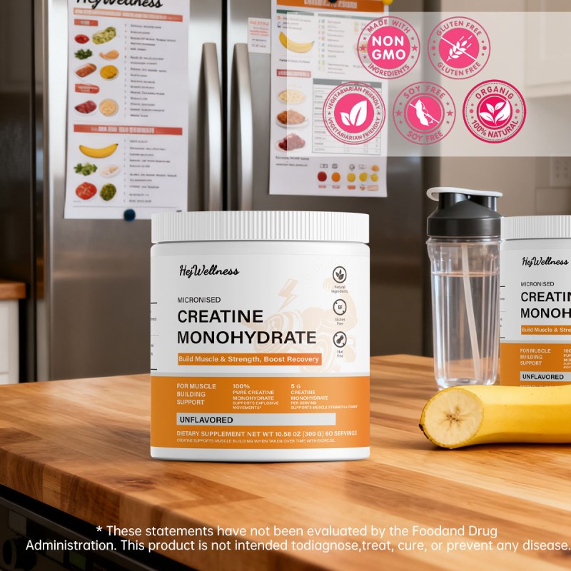 Creatine Monohydrate Powder Factory - OEM Private Label 300g Mesh